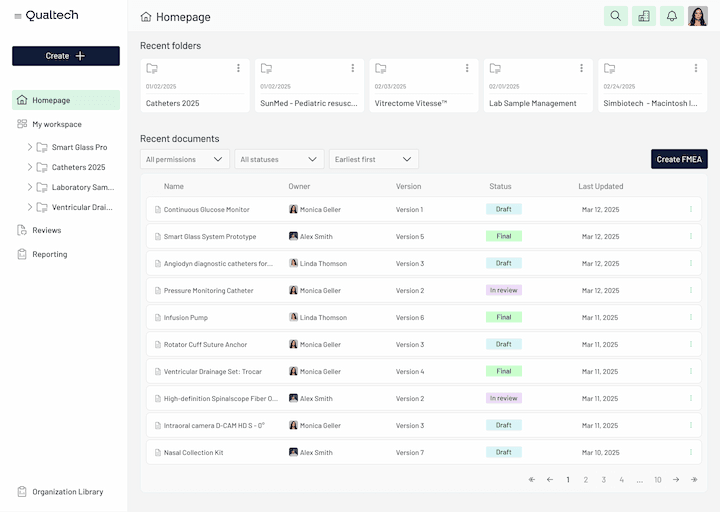 Qualtech Platform Interface